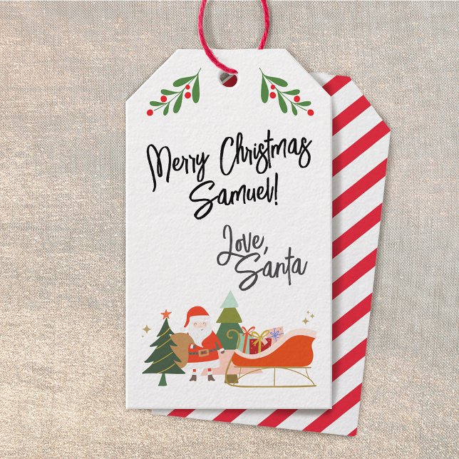 Customizable Christmas Gift Tag from Santa - (Creator Uploaded)