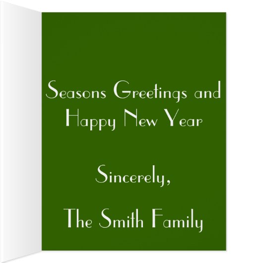 Customizable Christmas Greeting Cards - Your Photo (Inside (Right))