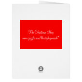 Customizable Christmas Greeting Cards - Your Photo (Back)