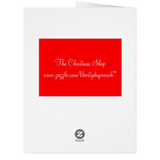Customizable Christmas Greeting Cards - Your Photo (Back)