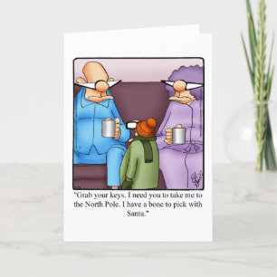 Customizable Christmas Humor Greeting Card