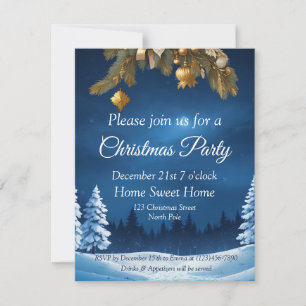 Customizable Christmas invitation