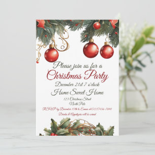 Customizable Christmas invite