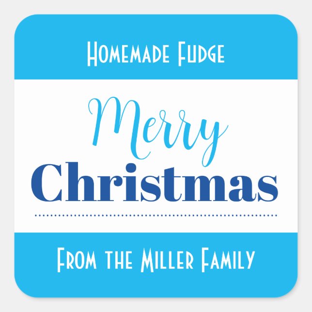 Customizable Christmas Label HM001_22sqv1 (Front)