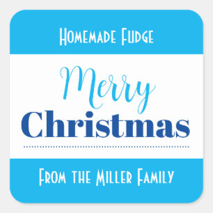 Customizable Christmas Label HM001_22sqv1