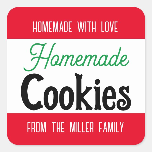 Customizable Christmas Label HM001_22sqv4 (Front)