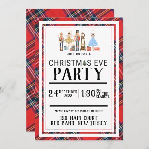 Customizable Christmas Nutcracker Invitations 