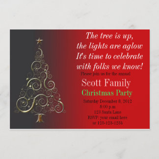 Customizable Christmas Party Invitation