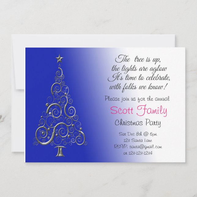 Customizable Christmas Party Invitation (Front)