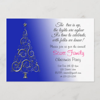 Customizable Christmas Party Invitation