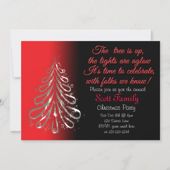 Customizable Christmas Party Invitation (Front)