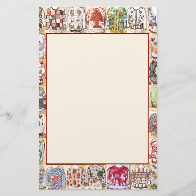 Customizable Christmas party invitation Stationery (Front)