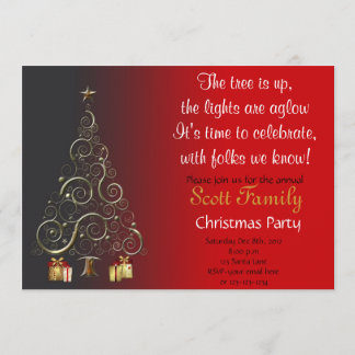 Customizable Christmas Party Invite