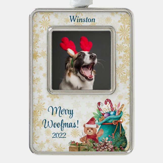 Customizable Christmas Pet Ornament (Front)