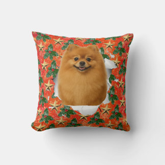 Customizable Christmas Pet Pop-out Throw Pillow