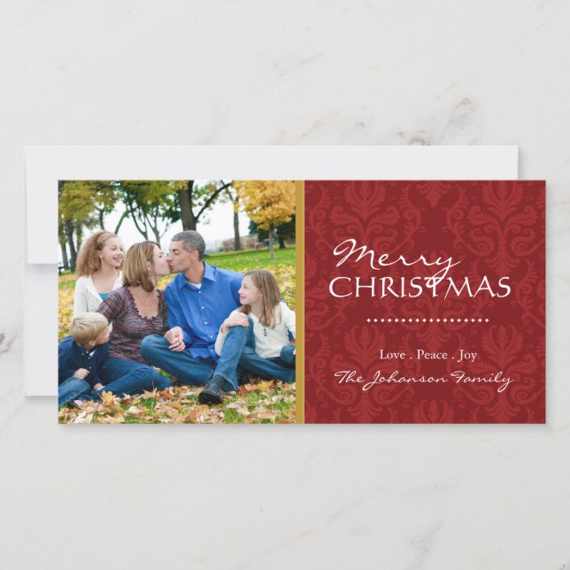 Customizable Christmas Photo Cards (Front)