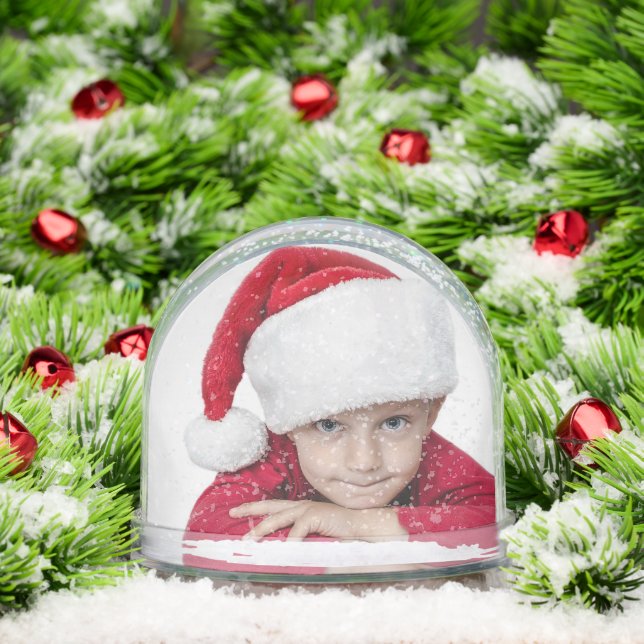 Customizable Christmas Photo of Child Snow Globe (Christmas)