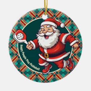 Customizable 🎅Christmas pickleball   Ceramic Ornament