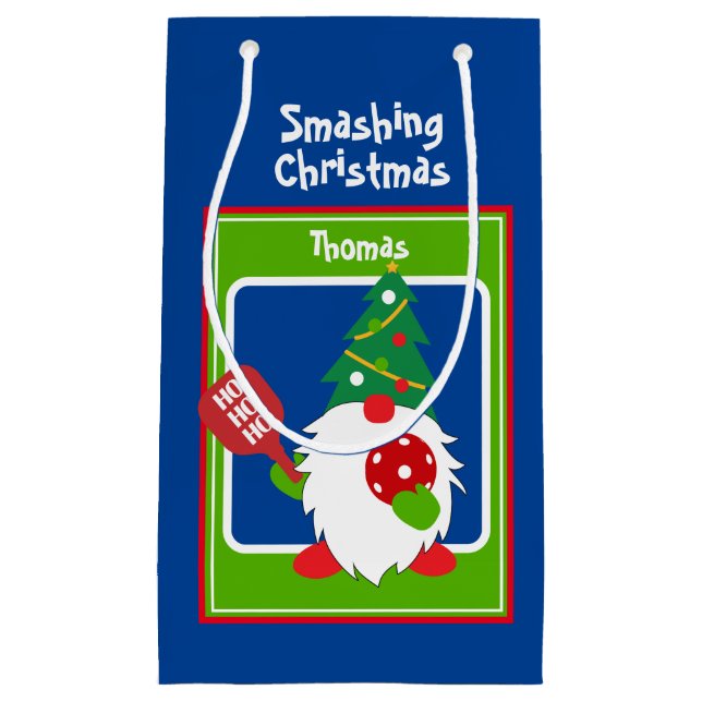 Customizable 🎅Christmas pickleball  Small Gift Bag (Front)