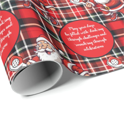 Customizable Christmas pickleball   Wrapping Paper