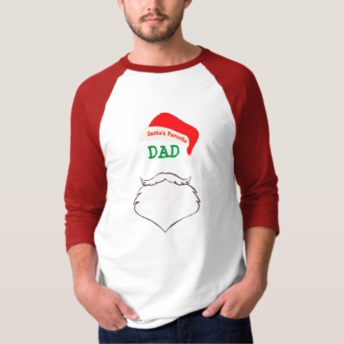 Customizable Christmas Santa Family dad Shirt