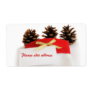 Customizable Christmas sock  Label