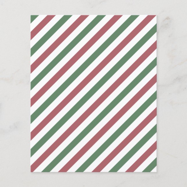 Customizable Christmas Stripes Flyer (Front)