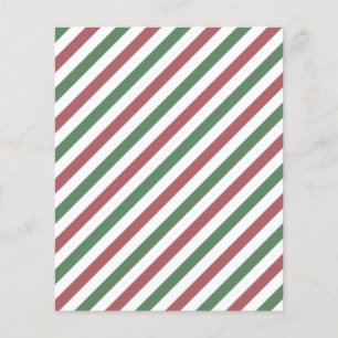 Customizable Christmas Stripes Flyer