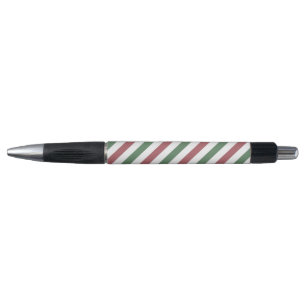 Customizable Christmas Stripes Pen