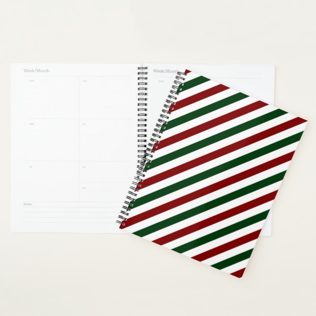 Customizable Christmas Stripes Planner (Display)