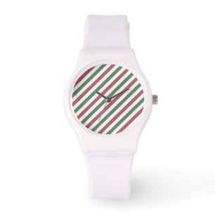 Customizable Christmas Stripes Watch