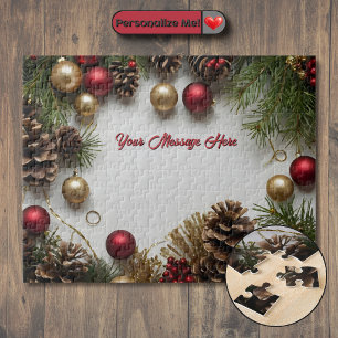 Customizable Christmas Themed Jigsaw Puzzle