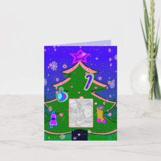 Customizable Christmas Tree Card