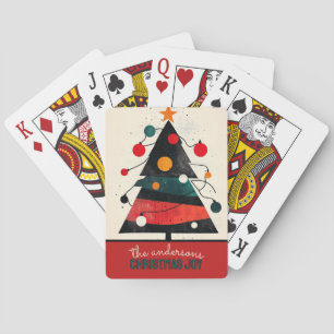 Customizable Christmas Tree Poker Cards