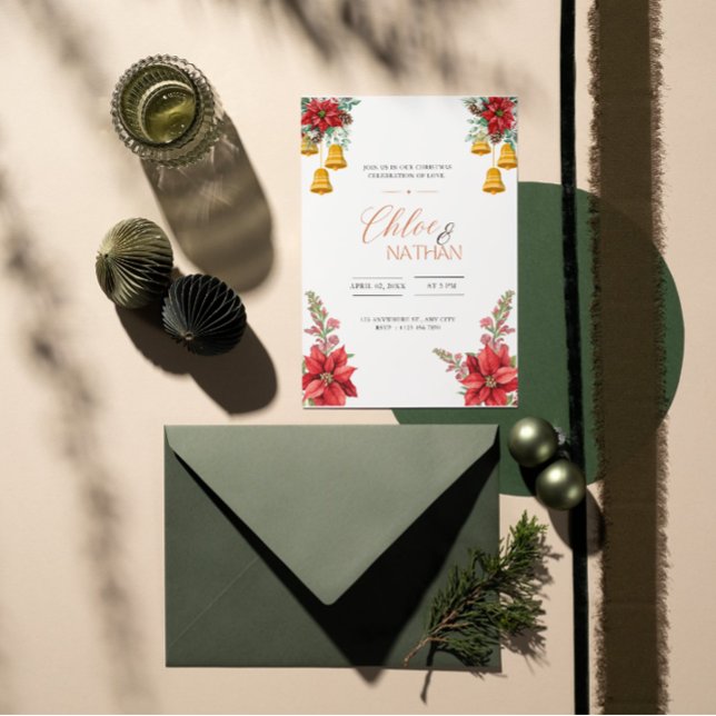 Customizable Christmas Wedding Invitation (Creator Uploaded)