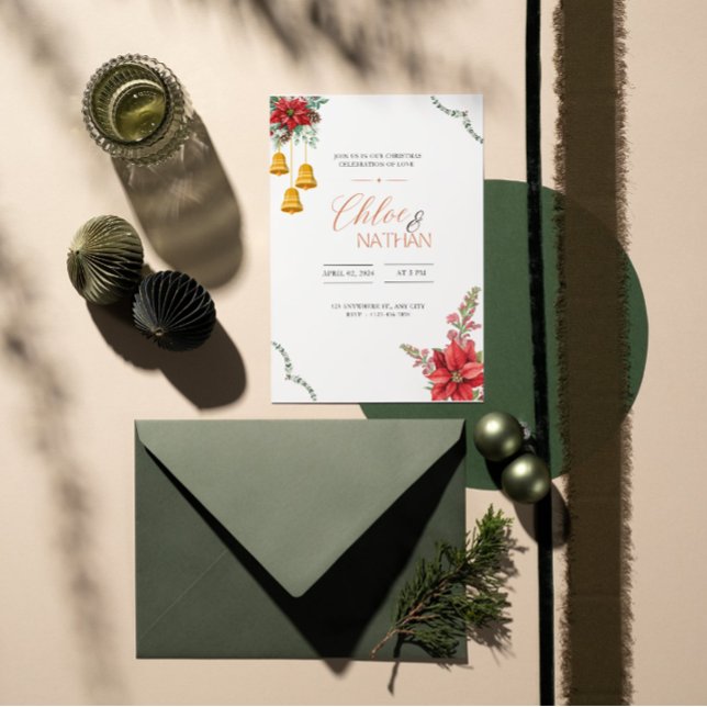 Customizable Christmas Wedding Invitation (Creator Uploaded)