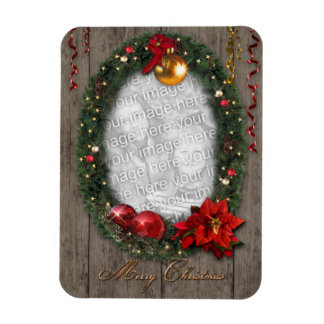 Customizable Christmas Wreath Magnet