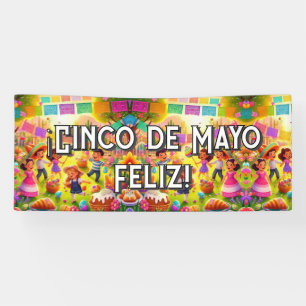 Customizable ¡Cinco de Mayo Fleliz! Banner