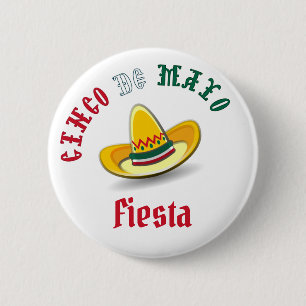 Customizable Cinco de Mayo May 5 Festival Button