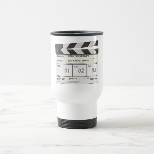 Customizable Clapperboard Location Mug (Center)