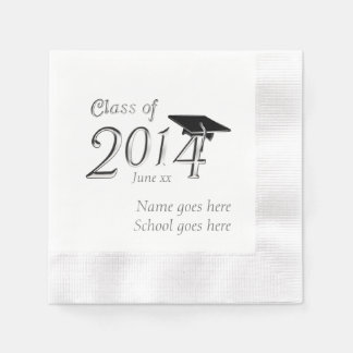Customizable Class of 2014 Graduation Napkins