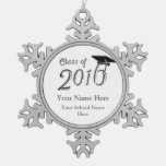 Customizable Class Of 2016 Snowflake Pewter Christmas Ornament at Zazzle