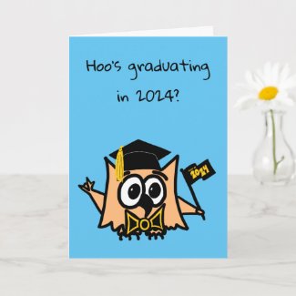 Customizable Class of 2024 Graduation Card