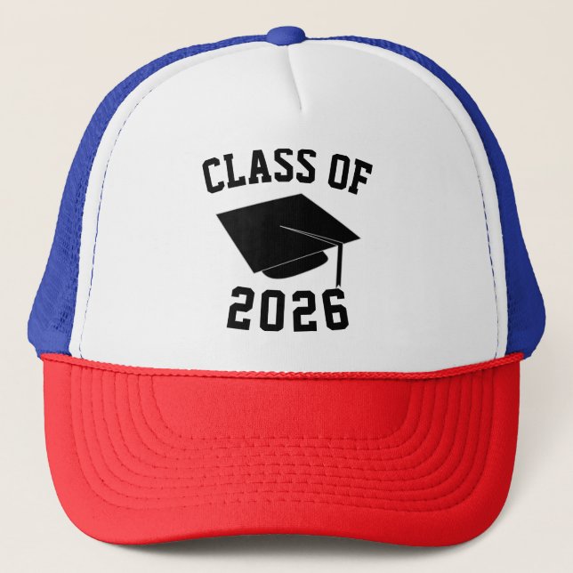 Customizable "Class Of"  Trucker Hat (Front)
