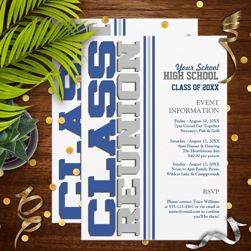 Customizable Class Reunion Invitation