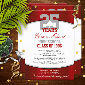 Customizable Class Reunion Invitation
