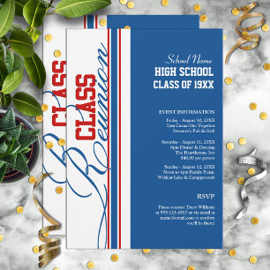 Customizable Class Reunion Invitations