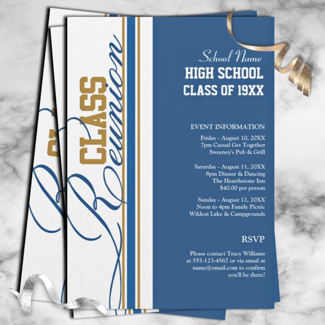 Customizable Class Reunion Invitations (Creator Uploaded)