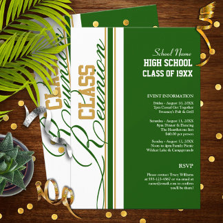 Customizable Class Reunion Invitations
