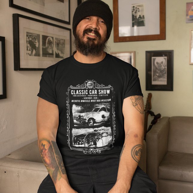 Customizable Classic Car Show T-Shirt (Creator Uploaded)